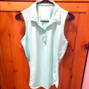Vineyard Vines Mint Colored Sleeveless Polo Top